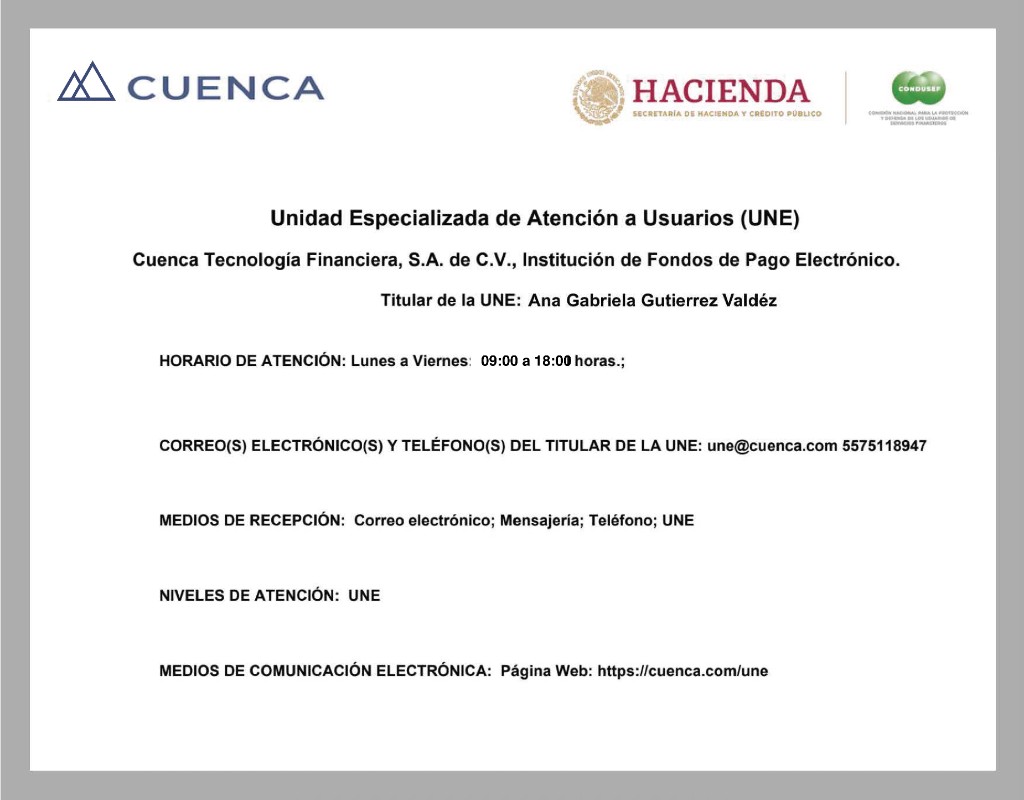 Datos UNE Cuenca